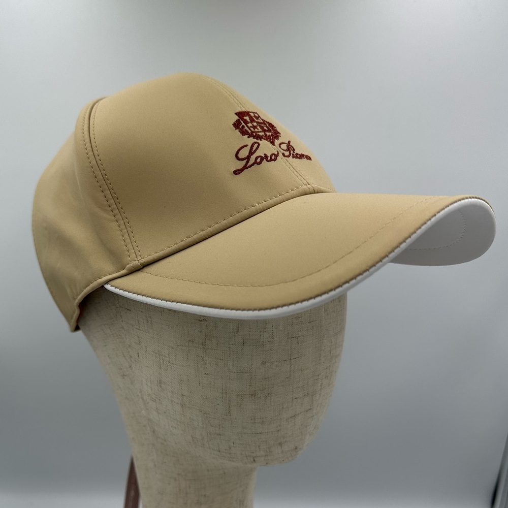Loro Piana Storm System Cashmere Baseball Cap Beige Luxury Italy